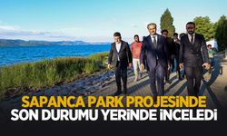 Başkan Alemdar Sapanca Park projesindeki son durumu inceledi