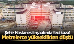 Sakarya Şehir Hastanesi inşaatında iş kazası: Yüksekten düşen işçi yaralandı
