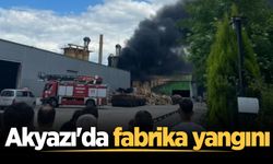 Akyazı'da fabrika yangını