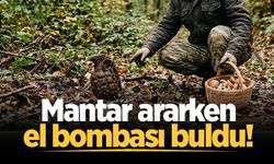 Mantar ararken el bombası buldu!