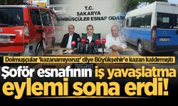 Sakarya'da şoför esnafının iş yavaşlatma eylemi sona erdi!