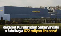 Rekabet Kurulu'ndan Sakarya'daki o fabrikaya 672 milyon lira ceza!
