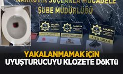 Klozete dökerek kurtulamadı, tutuklandı