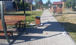 Ferizli'de Parkta Çöp Tepkisi: “Bari Siz Yapmayın”