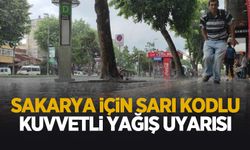 Sakarya için kuvvetli yağış uyarısı yapıldı