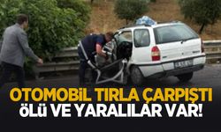 Tır ile otomobil çarpıştı: Ölü ve yaralılar var