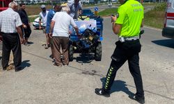 Kocaali'de patpat ile motosiklet çarpıştı