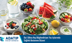 Dyt. Göksu Koç bilgilendiriyor: Yaz aylarında sağlıklı beslenme düzeni
