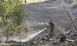Düzce’de yangın evlere sıçramadan söndürüldü