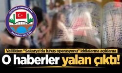 Valilikten "Sakarya'da fuhuş operasyonu" iddialarına açıklama: O haberler yalan çıktı!