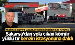 Sakarya'dan yola çıkan kömür yüklü tır benzin istasyonuna daldı: Markette alışveriş yapan 2 çocuk babası hayatını kaybetti