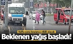 Beklenen yağış Sakarya'da başladı! Hafta sonu boyunca etkili olacak