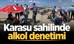 Polisten Karasu sahilinde alkol denetimi