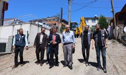 Başkan Şenol Dinç fen işleri çalışmalarını yerinde inceledi