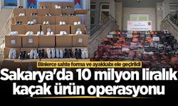 Sakarya'da 10 milyon liralık kaçak ürün operasyonu: Binlerce sahte forma ve ayakkabı ele geçirildi