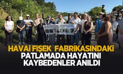Havai fişek fabrikasındaki patlamada hayatını kaybeden işçiler anıldı
