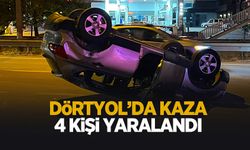 Dörtyol'da feci kaza: 4 kişi yaralandı