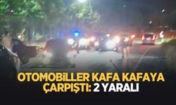 Otomobiller kafa kafaya çarpıştı