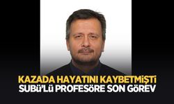 Kaza kurbanı profesöre acı veda
