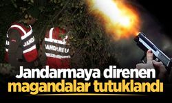 Jandarmaya direnen magandalar tutuklandı