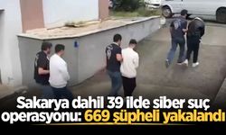 Sakarya dahil 39 ilde siber suç operasyonu: 669 şüpheli yakalandı