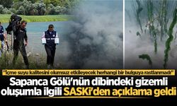 Sapanca Gölü'nün dibindeki gizemli oluşumla ilgili SASKİ'den açıklama geldi