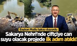 Sakarya Nehri'nde çiftçiye can suyu olacak projede ilk adım atıldı!