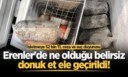 Erenler'de ne olduğu belirsiz donuk et ele geçirildi! İşletmeye 52 bin TL ceza ve suç duyurusu