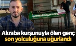 Akraba kurşunuyla ölen genç son yolculuğuna uğurlandı
