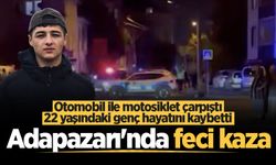 Adapazarı'nda feci kaza: Otomobil ile motosiklet çarpıştı, 22 yaşındaki genç hayatını kaybetti