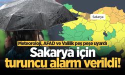 Meteoroloji, AFAD ve Valilik peş peşe uyardı: Sakarya için turuncu alarm verildi: "Çok kuvvetli ve şiddetli yağış bekleniyor"