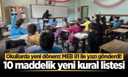 Okullarda yeni dönem: MEB 81 ile yazı gönderdi! 10 maddelik yeni kural listesi