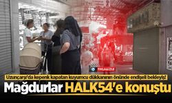 Uzunçarşı'da kepenk kapatan kuyumcu dükkanının önünde endişeli bekleyiş! Mağdurlar HALK54'e konuştu