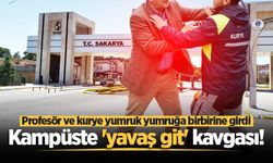 Kampüste 'yavaş git' kavgası! Profesör ve kurye yumruk yumruğa birbirine girdi