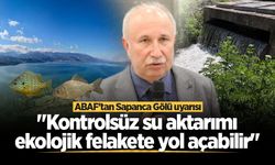 ABAF'tan Sapanca Gölü uyarısı: "Kontrolsüz su aktarımı ekolojik felakete yol açabilir"