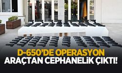 Araçtan cephanelik çıktı!