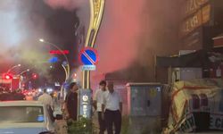 Marketin manav reyonunda korkutan yangın