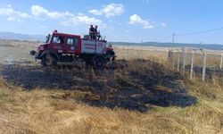 Bolu’da anız yangını büyümeden söndürüldü