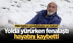 Milli Eğitim emeklisinden acı haber! Yolda yürürken fenalaştı, hayatını kaybetti