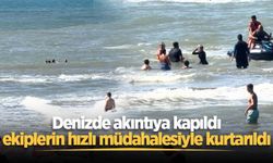 Akıntıya kapılan bir kişi ekiplerin hızlı müdahalesiyle kurtarıldı