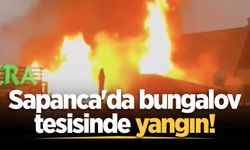 Sapanca'da bungalov tesisinde yangın!