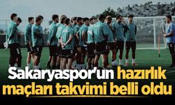 Sakaryaspor'un hazırlık maçları takvimi belli oldu