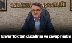Enver Tok'tan düzeltme ve cevap metni