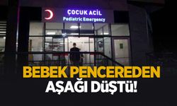 Bebek pencereden düştü