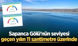 Sapanca Gölü'nün seviyesi geçen yılın 11 santimetre üzerinde