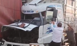 Sıkışan sürücü için seferber oldular