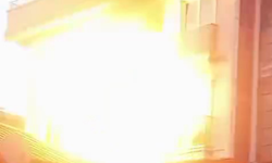 Doğalgaz bomba gibi patladı