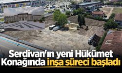 Serdivan'ın yeni Hükümet Konağında inşa süreci başladı