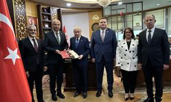 Alkaş ve Bülbül’den Bahçeli’ye kongre daveti ve rapor takdimi