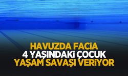 Havuza düşen çocuğu doktorlar hayata döndürdü